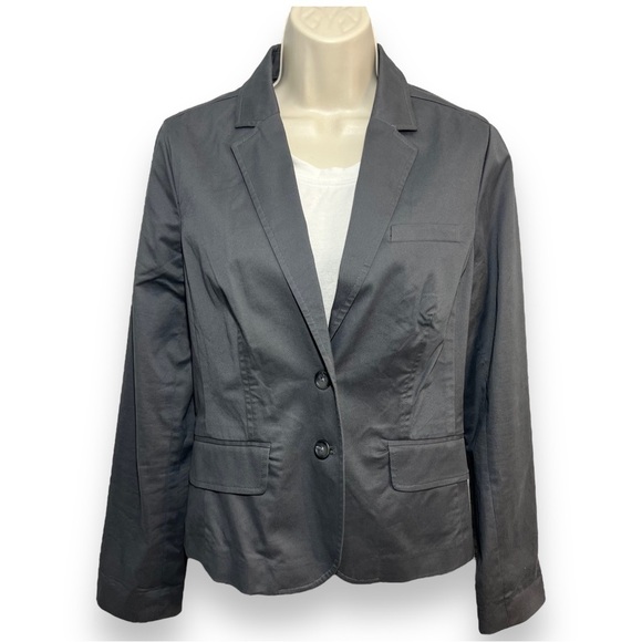 GAP Cotton Stretch Blazer Gray Size 10 - Picture 1 of 6